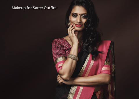 Nude Makeup Looks With Saree