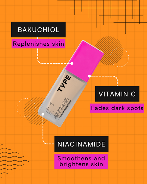Get even foundation for dull & dry skin