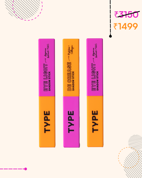 Eyeshadow combo sticks with vibrant colors for perfect eye makeup.