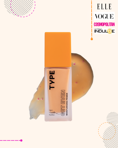 GET EVEN Moisturizing Primer in sleek packaging with creamy texture.