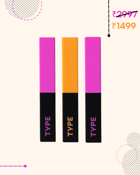 Lipstick Combo featuring three vibrant shades in stylish packaging.