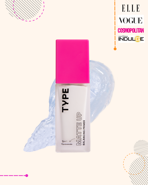 MATTE UP Balancing Primer in sleek packaging with pink cap.
