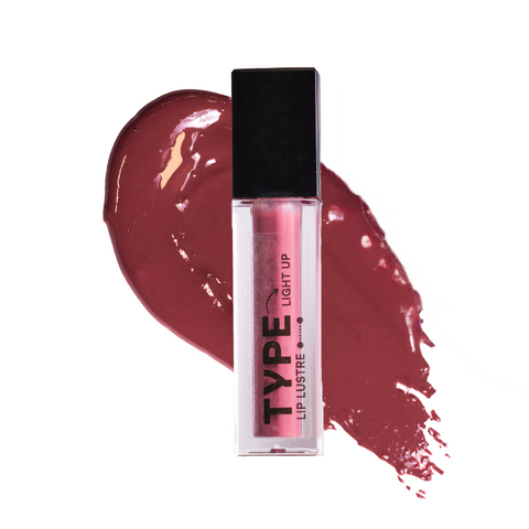 LIGHT UP LIP LUSTRE MINI with glossy, vibrant color and applicator.