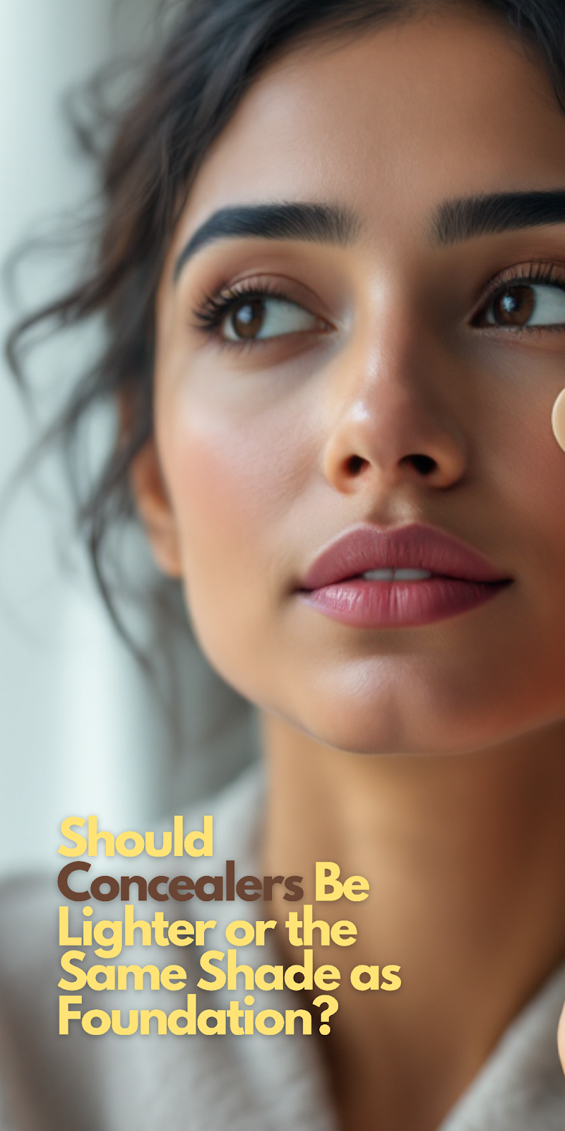 Should Concealers Be Lighter or the Same Shade as Foundation?