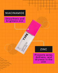 Matte Up Balancing Primer with Niacinamide and Zinc benefits.